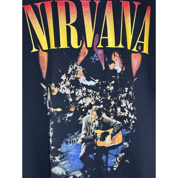 Nirvana MTV Unplugged in NY Vintage Reprint T-shirt Gildan Tag - Picture 2 of 5